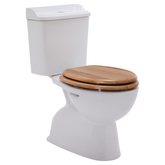 Colonial II Close Coupled Toilet Suite Oak Seat